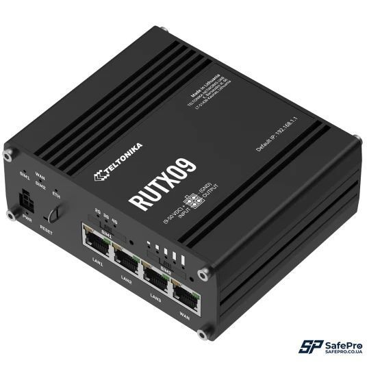 Teltonika RUTX09 IoT з 4G LTE, Wi-Fi Промисловий стільниковий маршрутизатор 99-10026558 фото