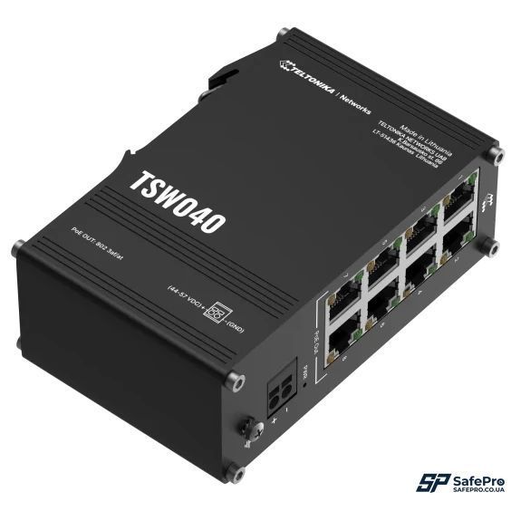 Teltonika TSW040 PoE+ Комутатор 8 портів некерований 99-10026545 фото