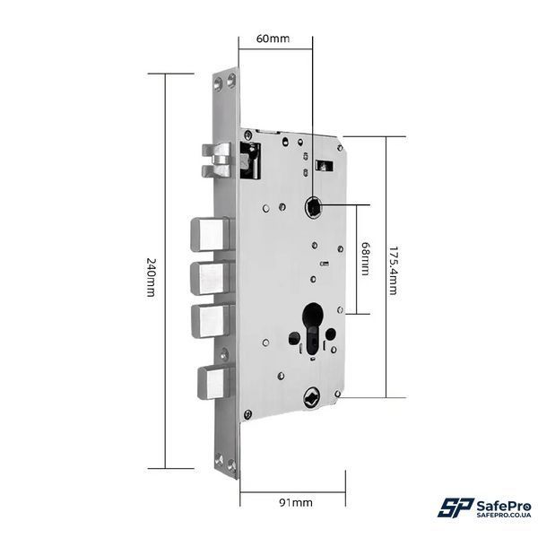 SEVEN LOCK SL-7767BFW (врізна частина 6068) Розумний замок 99-00013335 фото