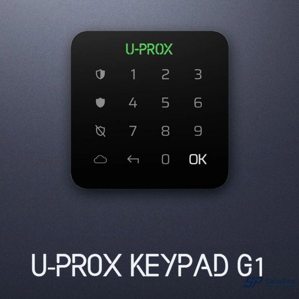 U-Prox Keypad G1 Black Бездротова сенсорна клавіатура для однієї групи 99-00013657 фото
