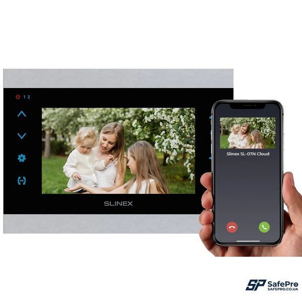 Slinex SL-07N Cloud 7" дюймов silver/black Видеодомофон 99-00012643 фото