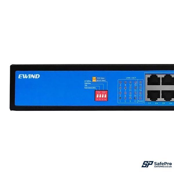 Ewind EW-S1919CF-AP PoE Комутатор 19 портів некерований 99-00018262 фото