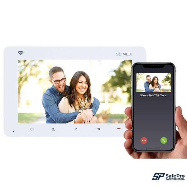 Slinex SM-07N Cloud 7" дюймів white Відеодомофон 99-00012644 фото