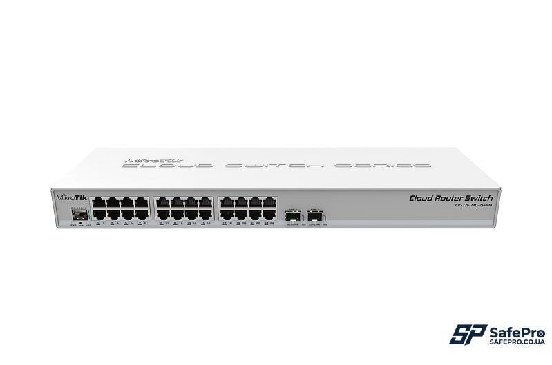 MikroTik CRS326-24G-2S+RM L2 Коммутатор 24 порта управляемый 99-00002337 фото