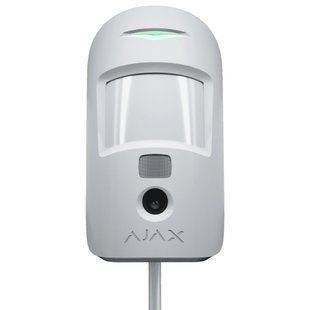 Дротовий сповіщувач руху з камерою Ajax Superior MotionCam white Fibra 99-00016507 фото