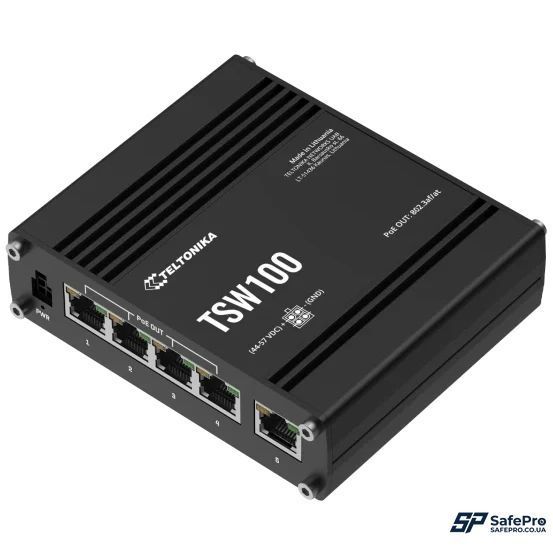 Teltonika TSW100 POE+ Коммутатор 5 портов неуправляемый 99-10026535 фото