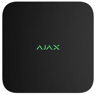 Ajax NVR DC (16ch) black Відеореєстратор 99-10025182 фото
